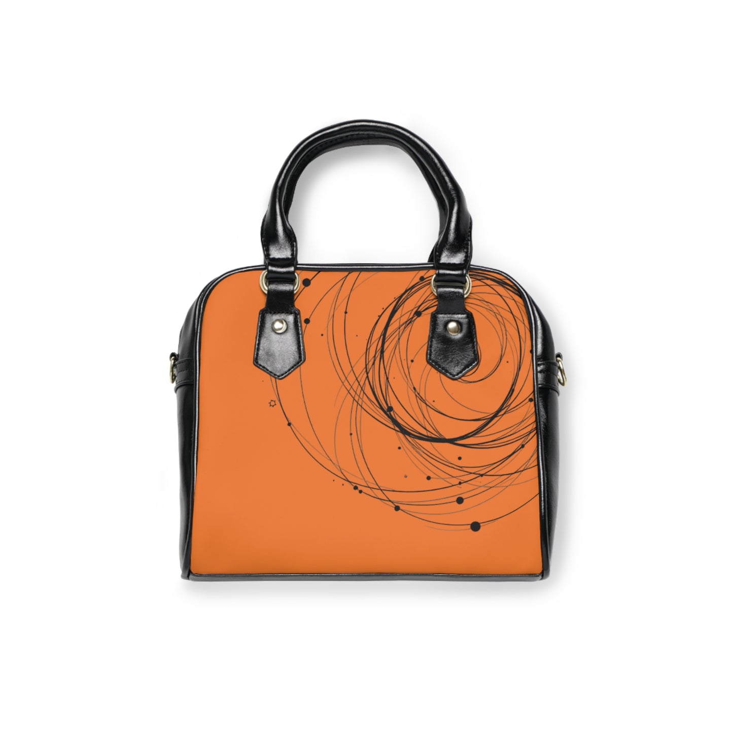 Chic Orange Spiral Shoulder Handbag - Stylish Accessory for Everyday Use