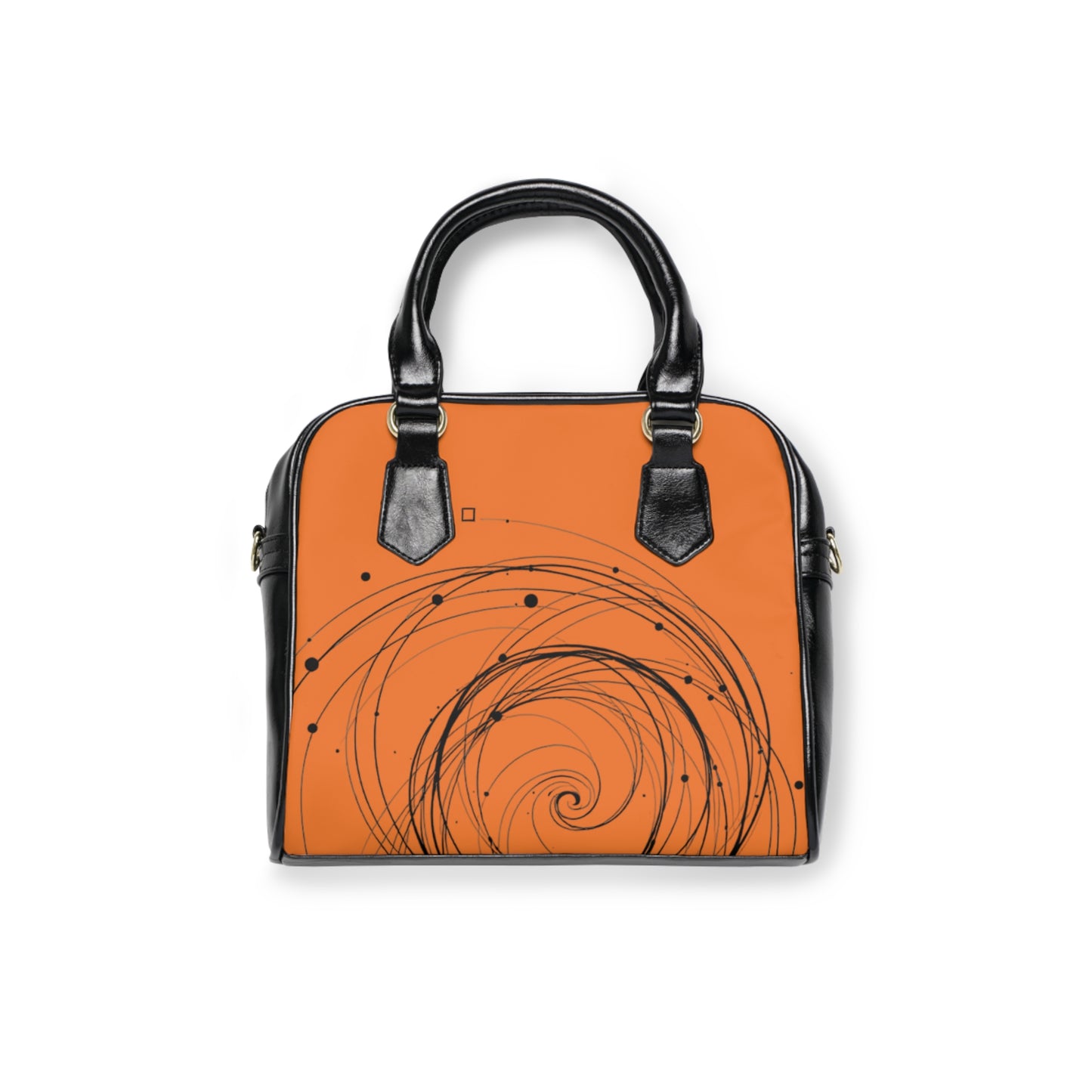 Chic Orange Spiral Shoulder Handbag - Stylish Accessory for Everyday Use