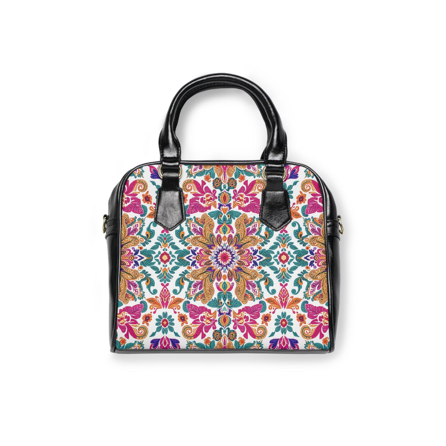 Bohemian Floral Shoulder Handbag - Chic Carryall for Every Occasion