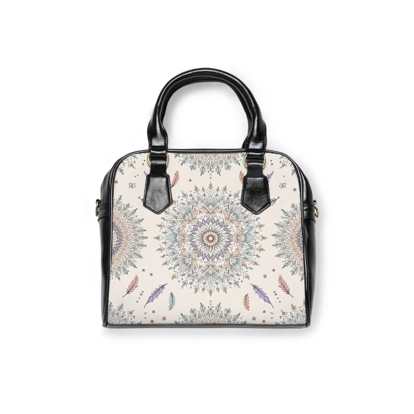 Bohemian Shoulder Handbag with Mandala Design - Stylish and Functional Tote for Everyday Use