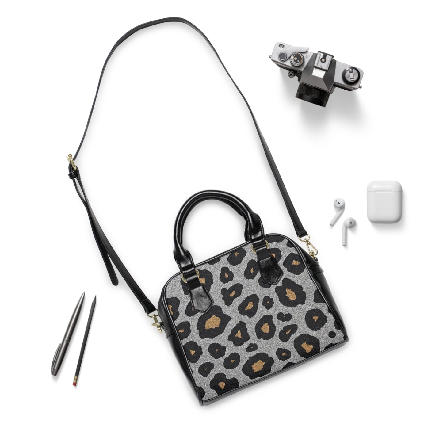 Chic Leopard Print Shoulder Handbag - Stylish Accessory for Everyday Elegance
