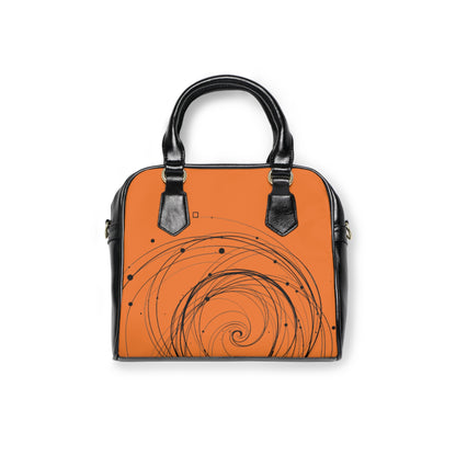 Chic Orange Spiral Shoulder Handbag - Stylish Accessory for Everyday Use