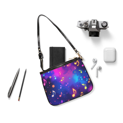 Colorful Music Notes Small Shoulder Bag - Perfect for Music Lovers