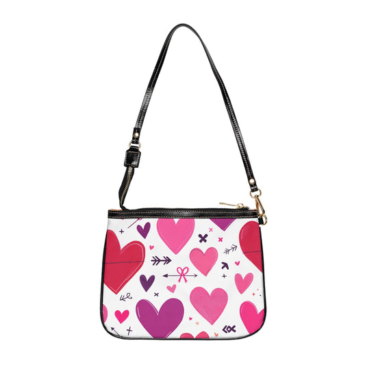 Charming Heart Print Small Shoulder Bag - Cute & Stylish for Everyday Use