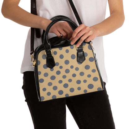 Chic Polka Dot Shoulder Handbag - Stylish & Versatile Tote for Every Occasion