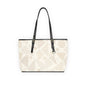 Chic PU Leather Shoulder Bag - Modern Geometric Design