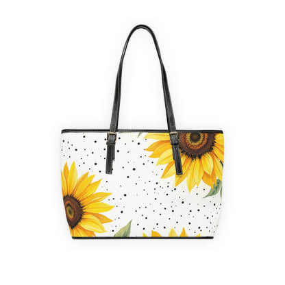 Sunflower PU Leather Shoulder Bag - Stylish Tote for Summer Outings