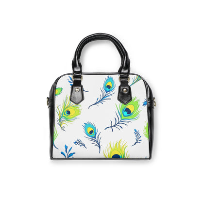 Chic Peacock Print Shoulder Handbag - Stylish & Unique Satchel for Fashion Lovers