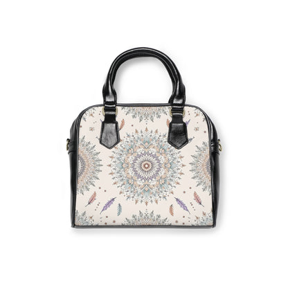 Bohemian Shoulder Handbag with Mandala Design - Stylish and Functional Tote for Everyday Use