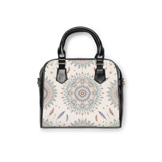 Bohemian Shoulder Handbag with Mandala Design - Stylish and Functional Tote for Everyday Use