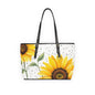 Sunflower PU Leather Shoulder Bag - Stylish Tote for Summer Outings