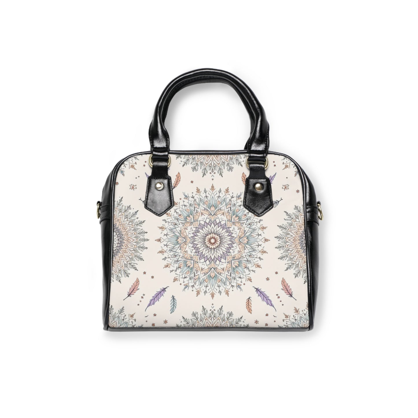 Bohemian Shoulder Handbag with Mandala Design - Stylish and Functional Tote for Everyday Use