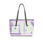 Chic PU Leather Shoulder Bag with Abstract Design