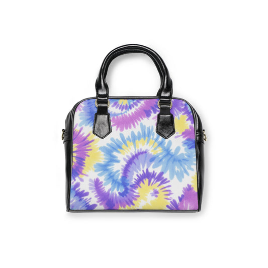 Vibrant Tie-Dye Shoulder Handbag - Stylish and Functional Tote for Everyday Use
