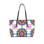 Colorful Mandala PU Leather Shoulder Bag – Fashionable Tote for Everyday Use