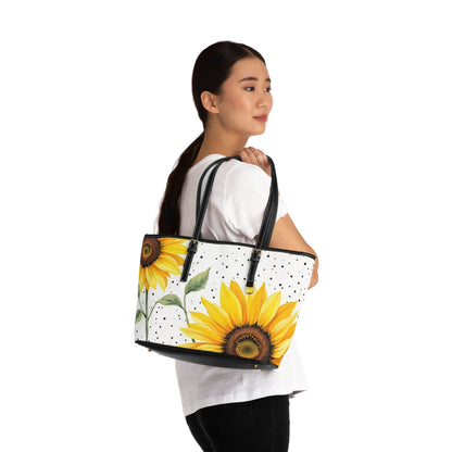 Sunflower PU Leather Shoulder Bag - Stylish Tote for Summer Outings