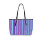 Chic Striped PU Leather Shoulder Bag - Stylish Tote for Everyday Use