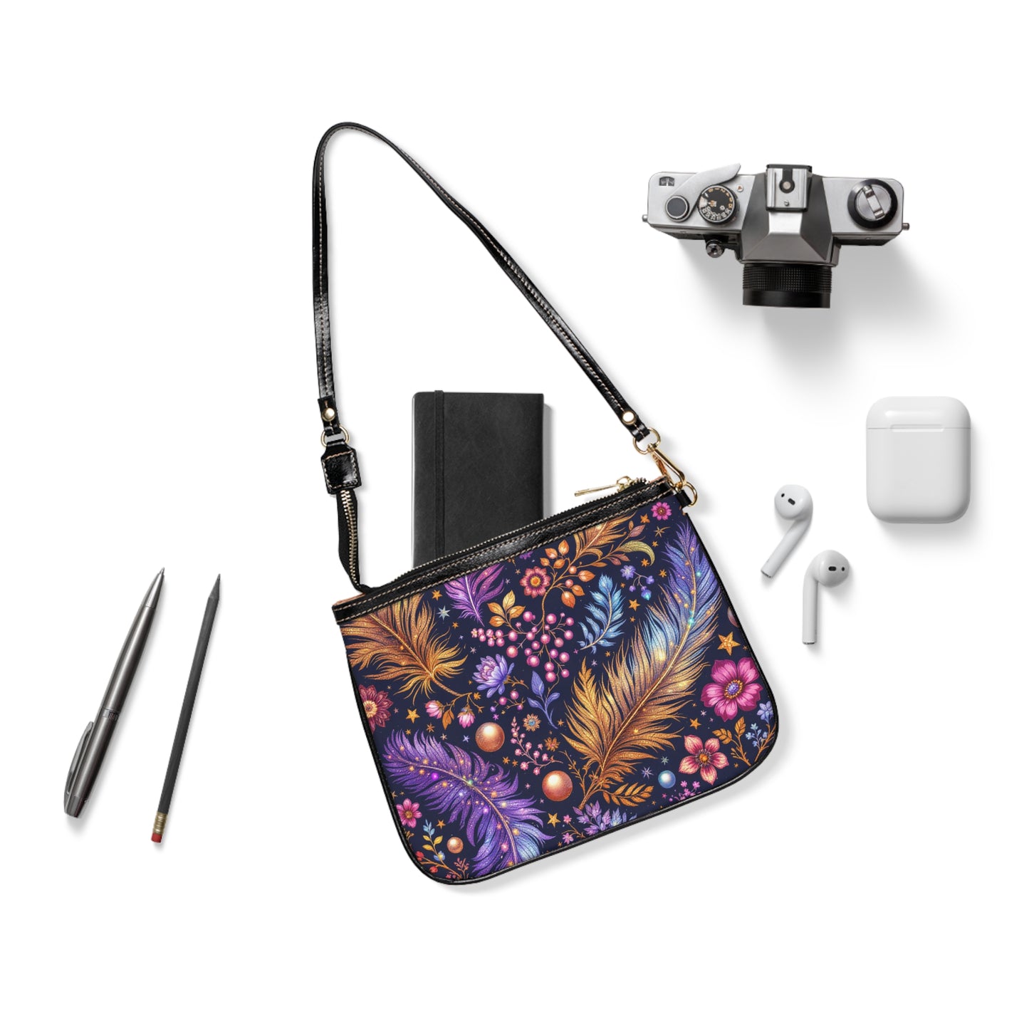 Boho Floral Small Shoulder Bag - Perfect for Everyday Use & Festivals